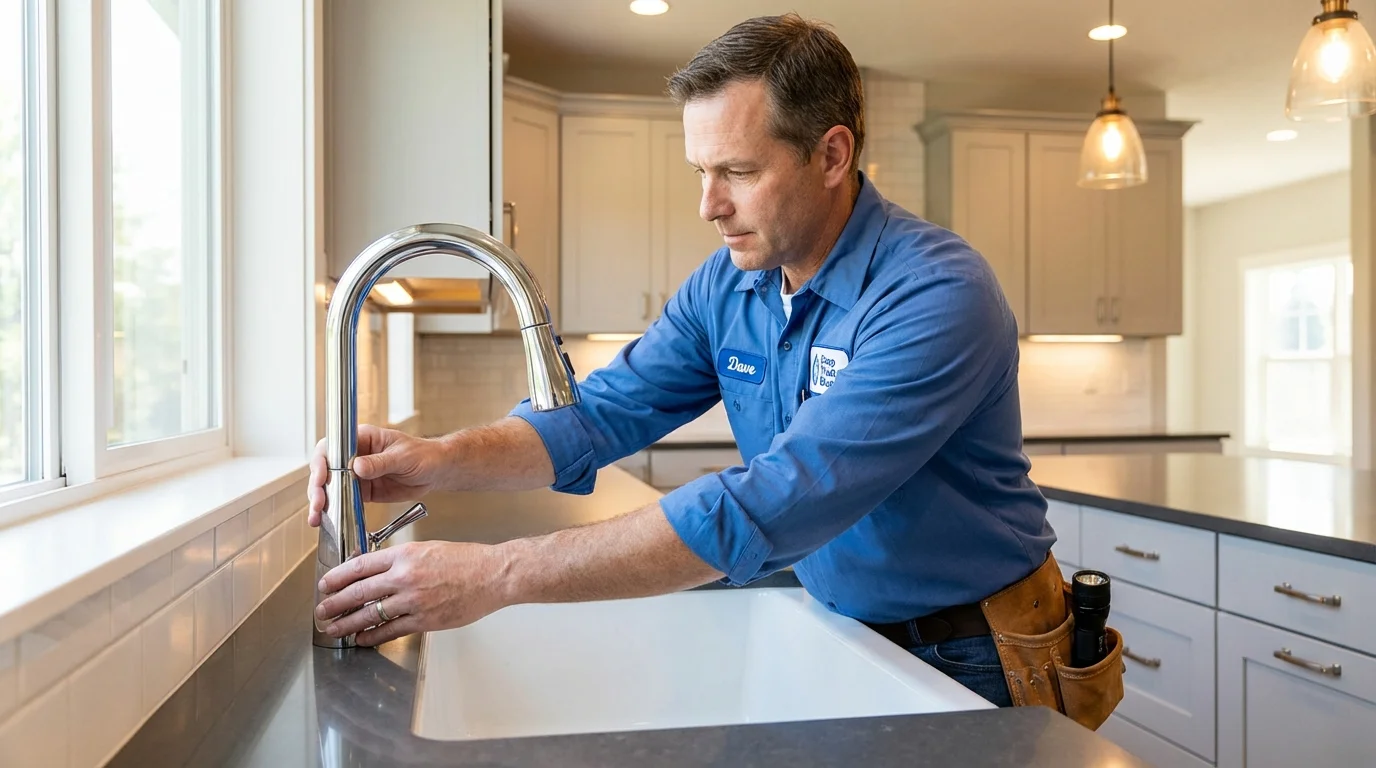 Kitchen faucet installation by Johns Plumbing LLC in Santa Clara